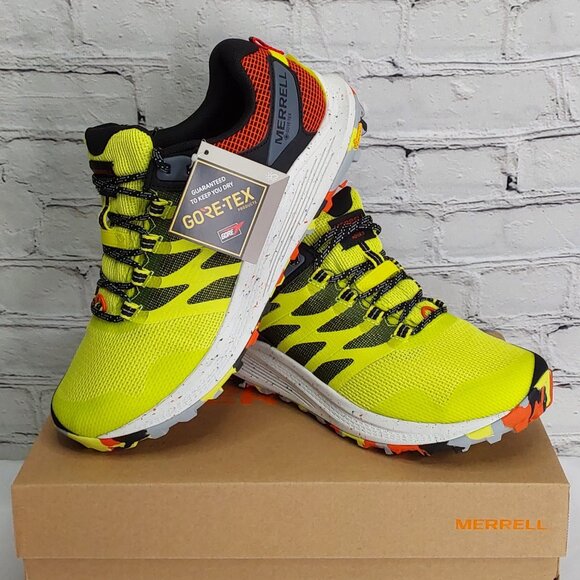 MERRELL 'NOVA 3 GORE-TEX' WEATHER/WATERPROOF TRAIL RUNNING REFLECTIVE SHOES - Picture 1 of 16
